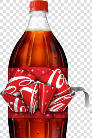 Transparent Coke Bottle Png   Coca Cola Bow Bottle  Png Download