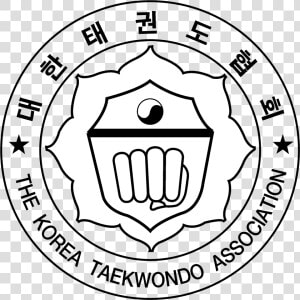 The Korea Taekwondo Association Logo Black And White   Korea Taekwondo Logo  HD Png Download