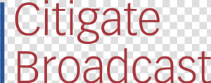 Citigate Broadcast Logo Png Transparent   Carmine  Png Download