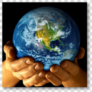 Clip Art Hand Holding Globe   Holding Earth In Hands  HD Png Download