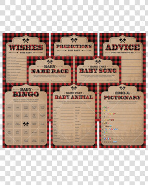 Boy Baby Shower Games Lumberjack Themed By Littlesizzle   Poster  HD Png Download