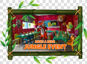 Watford Make A Bear Jungle Event   Safari Animals Picture Clipart Frame  HD Png Download