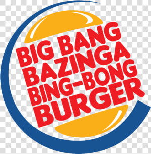 Sheldon  39 s Big Bang Bazinga Bing Bong Burger  HD Png Download