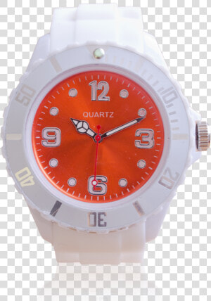 Montre Blanche Orang   Analog Watch  HD Png Download