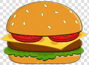  hamburguesa  burger   Cartoon Burger With Face  HD Png Download