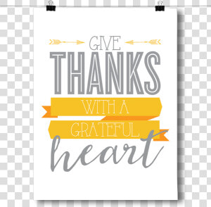 Inspired Posters Give Thanks   Poster  HD Png Download