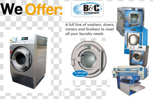 Laundry Equipment Sales   B amp c Technologies  HD Png Download