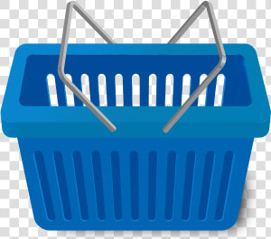 Shopping Cart Blue   Blue Shopping Basket Vector  HD Png Download