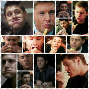 Picmonkey Collage   Dean Winchester Food  HD Png Download