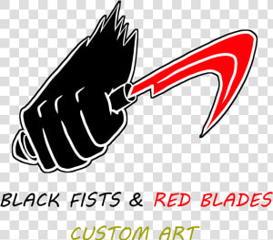 Black Fists Red Blades New Logo April2019   Graphic Design  HD Png Download