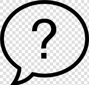 Question Mark Png   Speech Bubble With Question Mark  Transparent Png