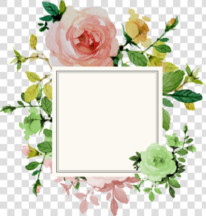 Rose Invitation Border Flower Wedding Png Free Photo   Clipart Border Frame Flower  Transparent Png