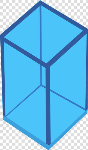 Blue square angle   Un Rectángulo En 3d  HD Png Download