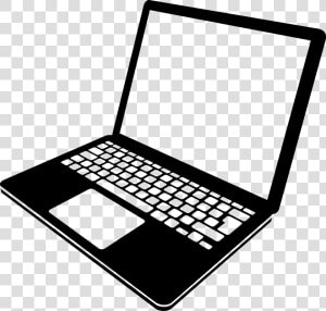 Computer Keyboard Icons Handheld   Laptop Png Black And White  Transparent Png