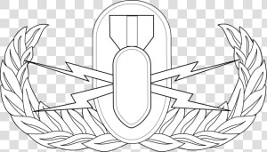 Eod Air Force Badge  HD Png Download