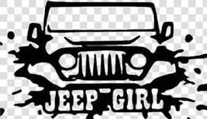 Jeep Decal Png   Jeep Girl Decal  Transparent Png