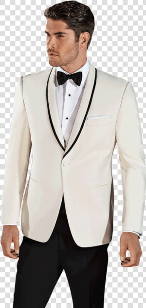 029 The White Waverly   White And Black Tux 1930s  HD Png Download