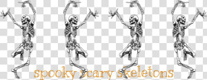  freetoedit  spooky  scary  skeletons  halloween  skeleton   Dancing Skeleton  HD Png Download