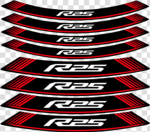 R25（红）   2pcs Honda Car Wheel Eyebrow Anti Collision Strip K  HD Png Download