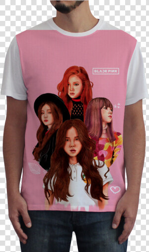 Camiseta Fullprint Blackpink   Coruja Pintura Em Camiseta  HD Png Download