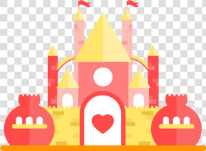 Fairy Tale Castle Icon   Vector Graphics  HD Png Download