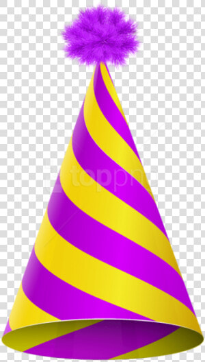 Free Png Party Hat Purple Yellow Transparent Png Images   Party Hat Clipart  Png Download