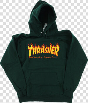 Thrasher Magazine Flame Logo Pullover Sweatshirt   Thrasher Magazine  HD Png Download