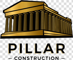 Proof 1 Pillar Construction Logo   Graphic Design  HD Png Download