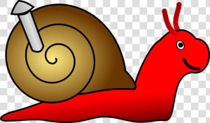 Gary The Snail Clipart Clip Art Of 4 Clipartwork   Golubella Cartoon  HD Png Download