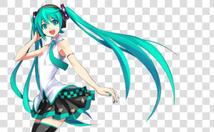 Hatsune Miku Google Da   Hatsune Miku Transparent Background  HD Png Download