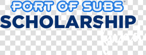 Port Of Subs Scholarship Fund   Port Of Subs  HD Png Download