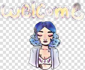  welcome  gerl  girl  nena  mujer  color  HD Png Download