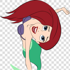 Ariel Vector Colored 2 By Sayurixsama   Drawing Of Princess Ariel  HD Png Download