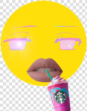 Cringe Face Emoji Anime Eyes Starbucks  HD Png Download