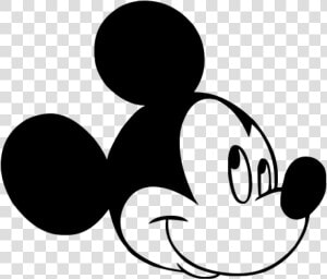 Mickey Mouse Head Png Image   Mickey Mouse Clipart Black And White  Transparent Png