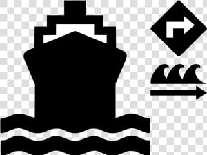 Routing Ships To Exploit Marine Current Propulsion   Boat Icon  HD Png Download