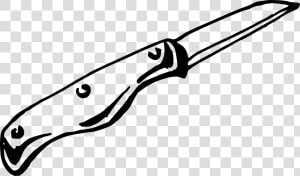 Drawing Knives Pocket   Knife Clip Art Black And White  HD Png Download