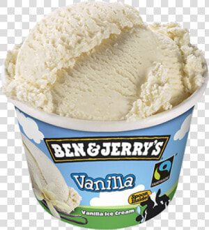 Ben  amp  Jerry Vanilla 100ml Tub   Ben And Jerry  39 s Vanilla  HD Png Download