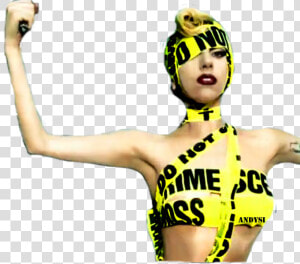 Lady Gaga Telephone Video   Lady Gaga Crime Scene Tape  HD Png Download