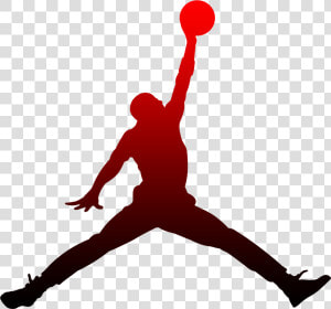 Red Jordan Logo Clipart   Logo Michael Jordan  HD Png Download