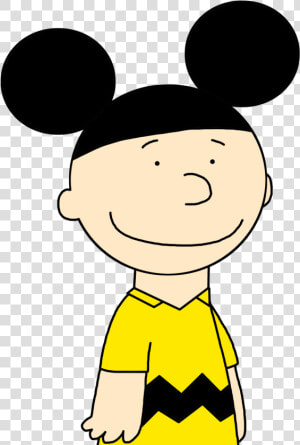 Charlie Brown With Mickey Mouse Ears By Marcospower1996   Charlie Brown Mickey Mouse  HD Png Download