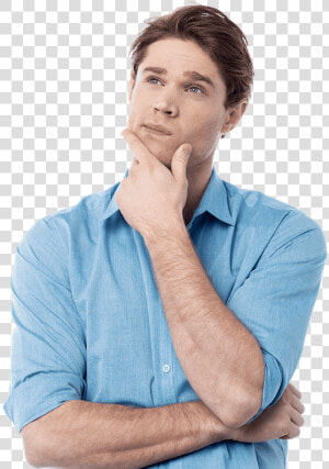 Transparent Guy Thinking Png   Man Thinking About Something  Png Download