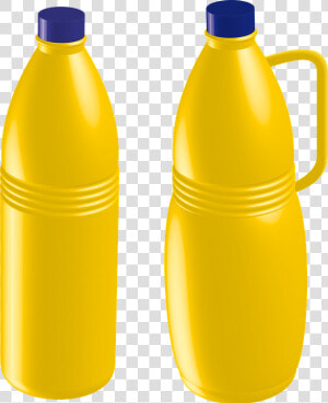 Botella  Plástico  Botellas  Lejía  Envase  Amarillo   Yellow Plastic Bottles  HD Png Download