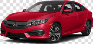 New 2018 Honda Civic Touring In Rallye Red Exterior   Honda Civic 2017 Blue Ex  HD Png Download