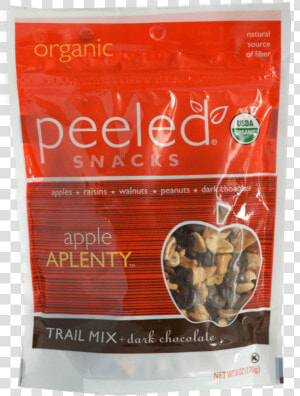 Peeled Snacks Apple Aplenty Trail Mix Package   Orange  HD Png Download