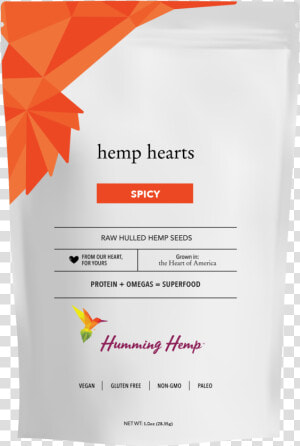 Spicy Hemp Hearts Raw Hulled Hemp Seeds   Construction Paper  HD Png Download