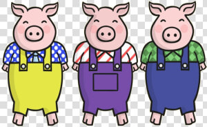 The Three Little Pigs   Clipart Clip Art 3 Little Pigs  HD Png Download