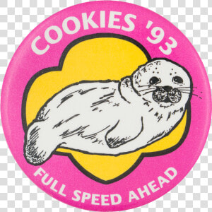 Girl Scout Cookies 1993 Event Button Museum   Lhasa Apso  HD Png Download