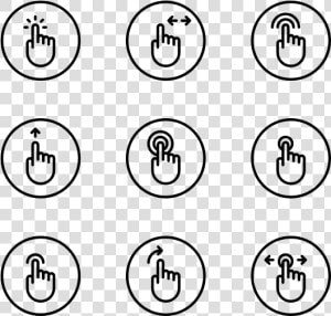 Gesture Set   Circle  HD Png Download