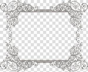 Transparent Vintage Lace Border Png   Transparent Background Fancy Border Clip Art  Png Download